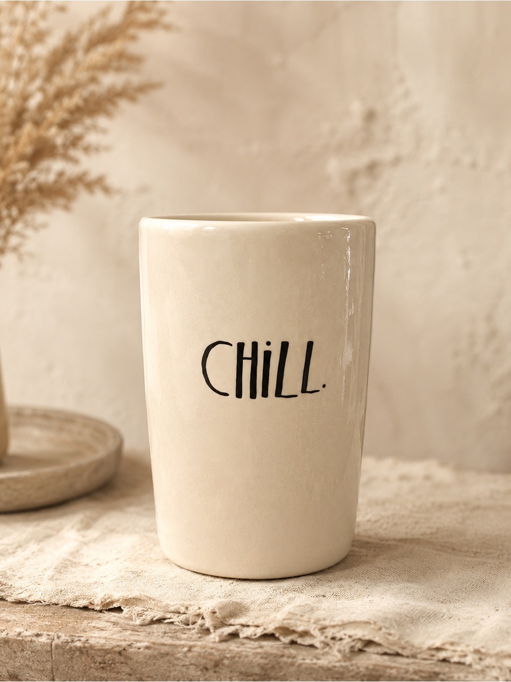 Rae Dunn "Chill" Wine Chiller Stem Boutique Collection Dining Bar Decor